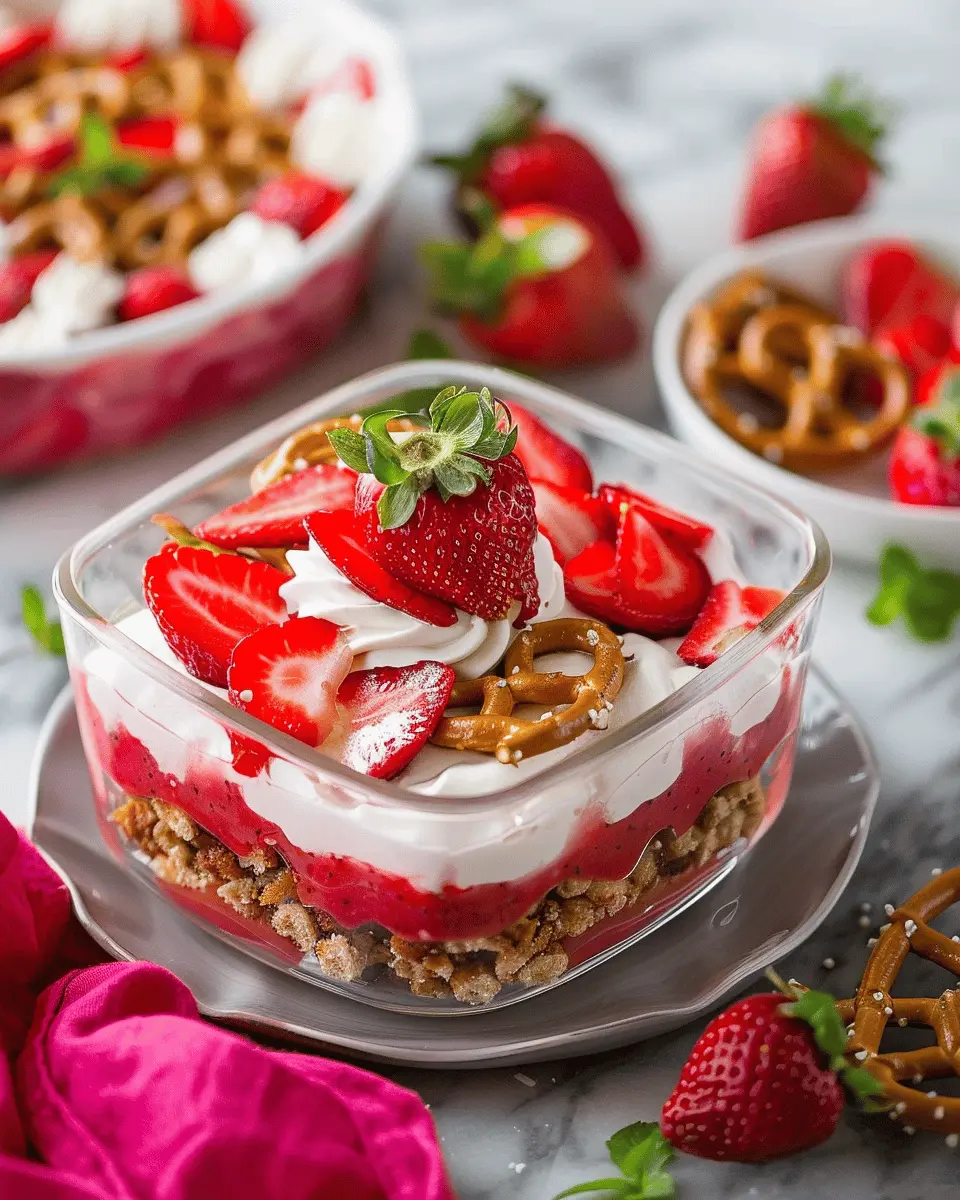 Strawberry Pretzel Salad