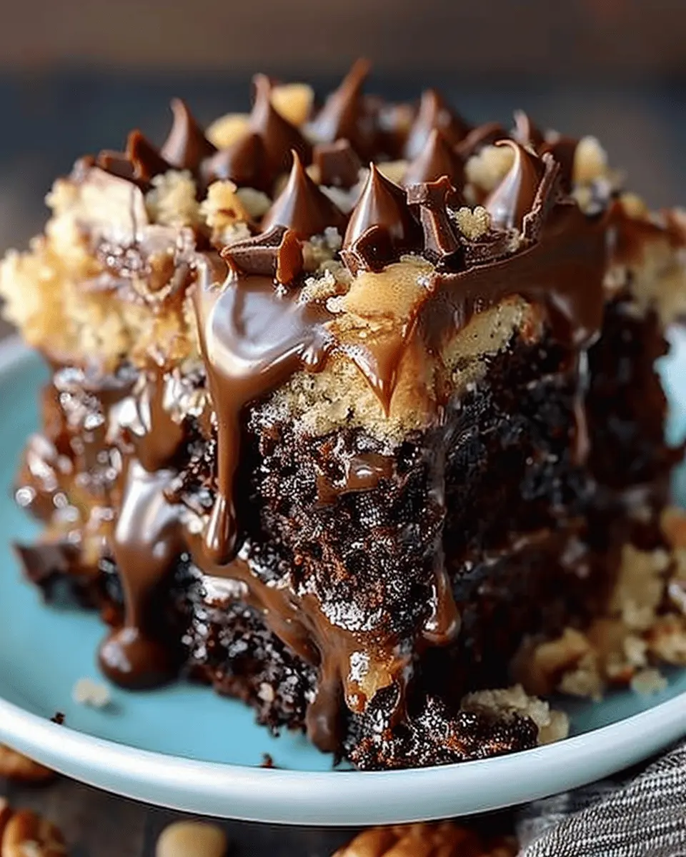 Irresistible German Chocolate Poke Cake