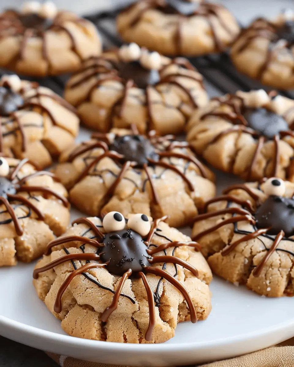 Peanut Butter Spider Cookies