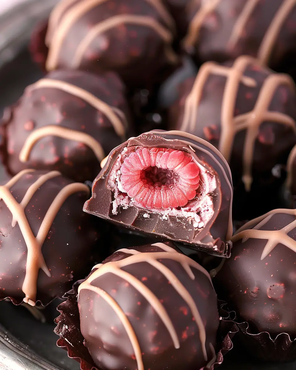 Chocolate Raspberry Truffles