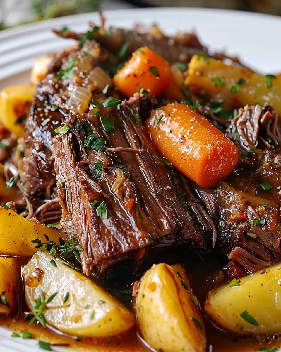 Pot Roast Slow Cooker Fast & Easy
