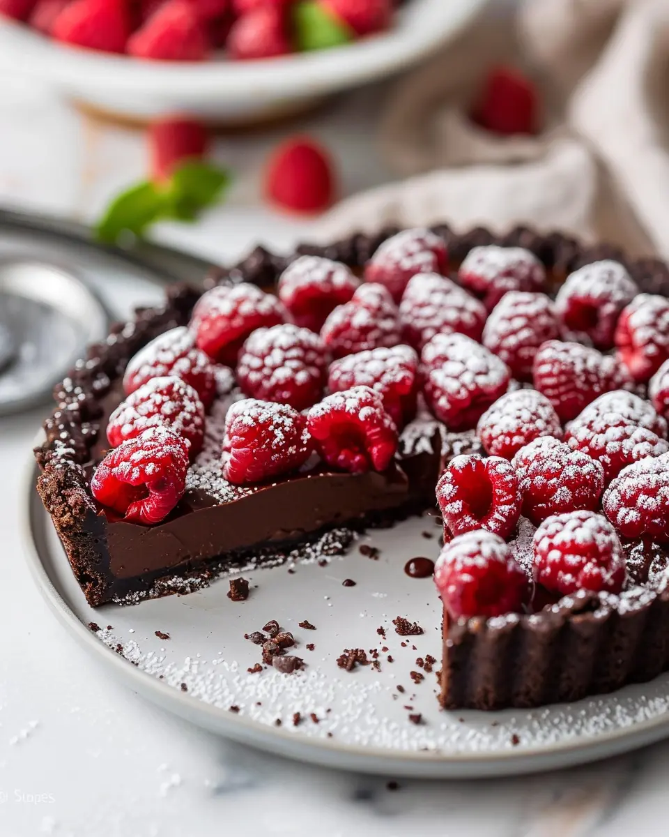 Chocolate Raspberry Tart