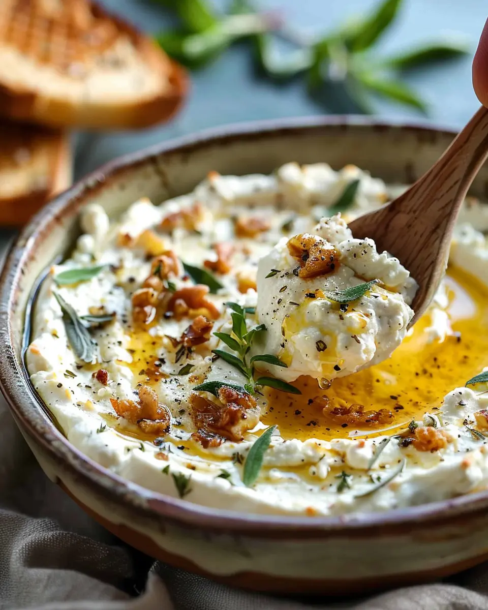 Ricotta Dip with Hot Honey