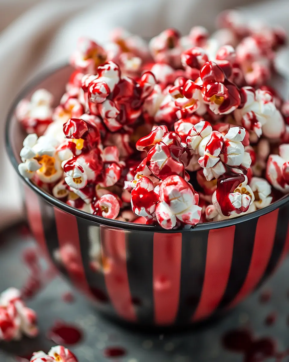 Bloody Red Velvet Popcorn