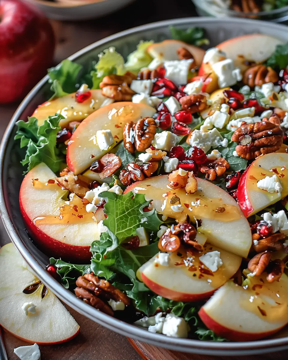 Autumn Harvest Honeycrisp Apple and Feta Salad