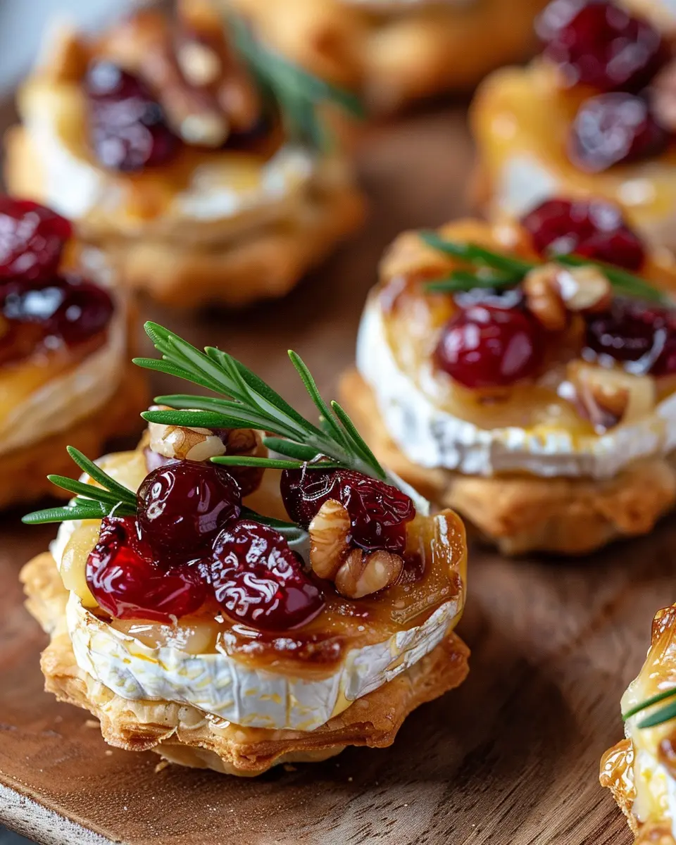 Baked Cranberry Brie Bites