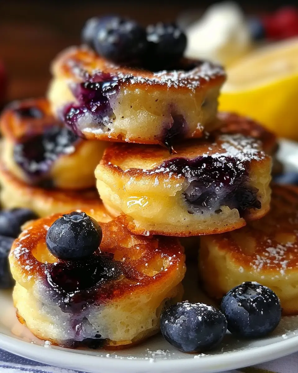 Blueberry Lemon Pancake Bites