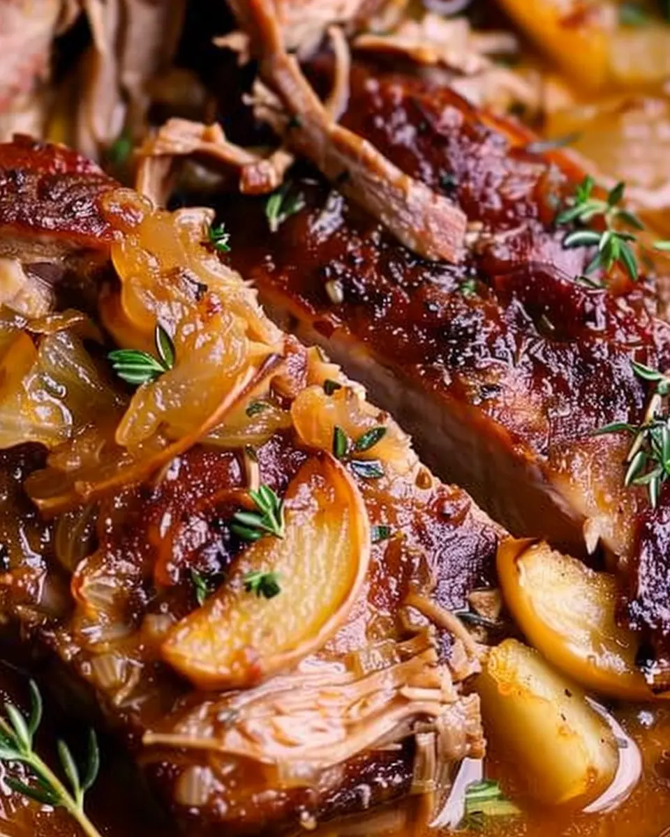 Apple Cider Braised Pork Shoulder