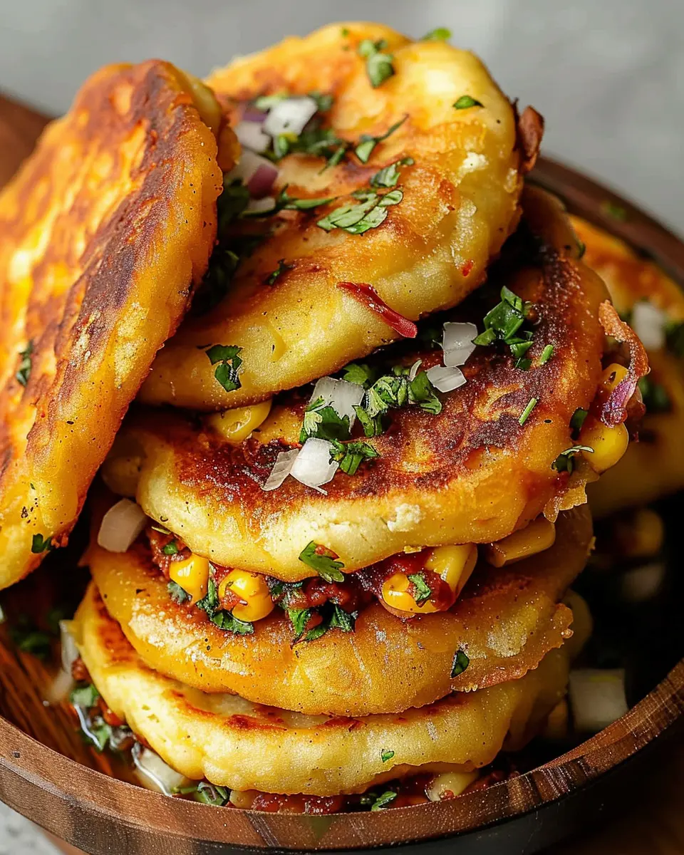 Venezuelan Sweet Corn Cachapas
