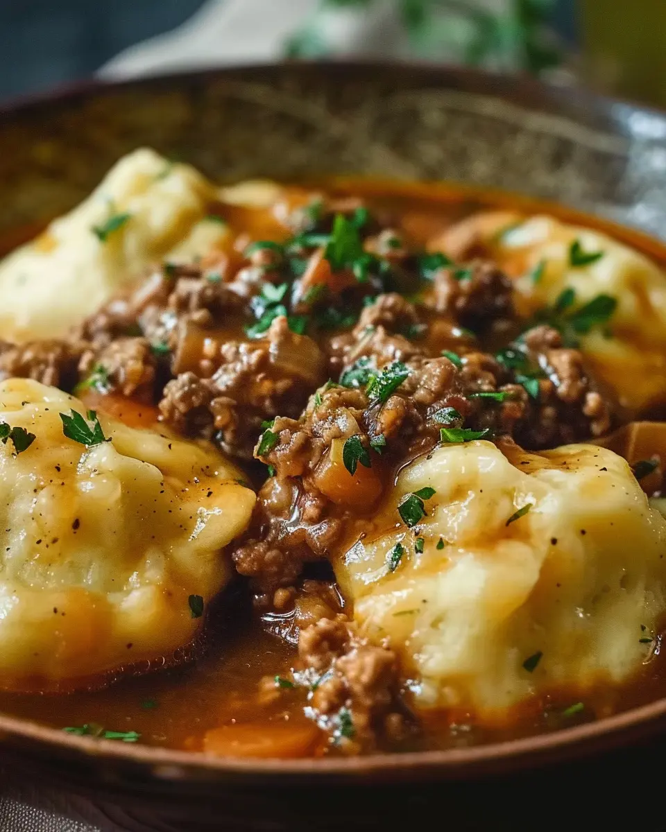 Ground Beef and Dumplings