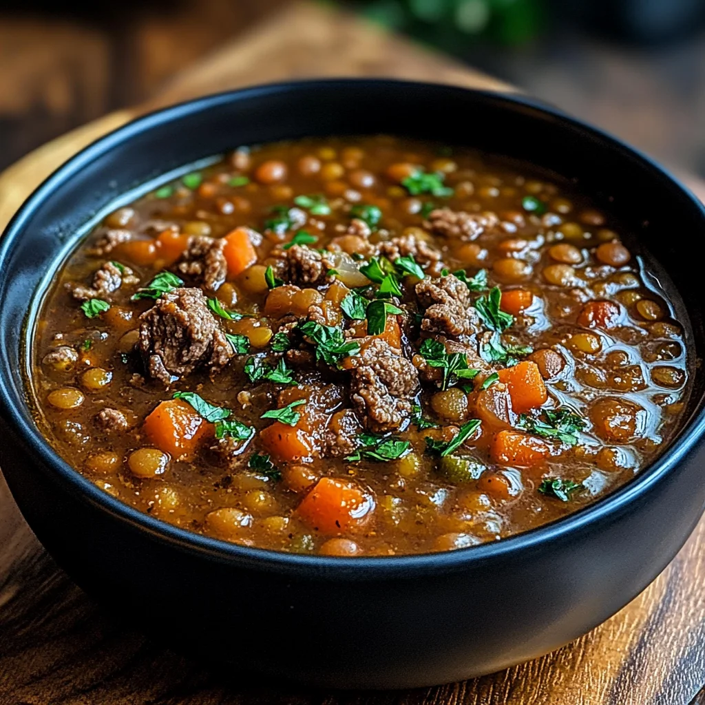 Beef and Lentil Soup