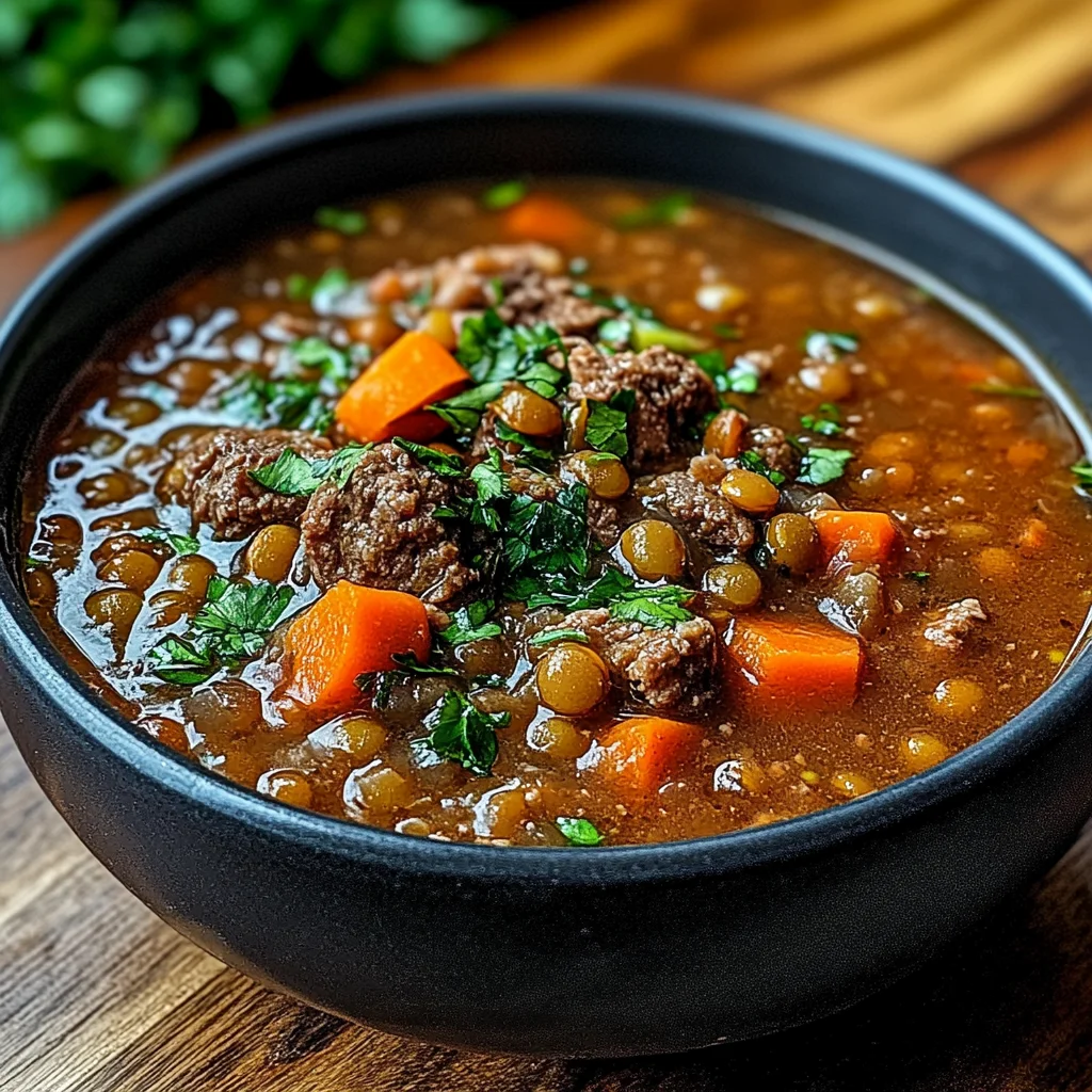 Beef and Lentil Soup