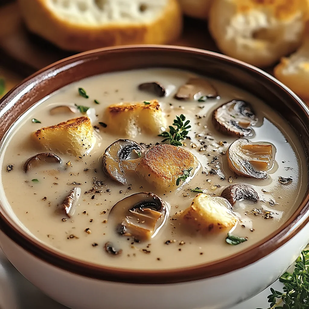 Creamy Mushroom Soup 