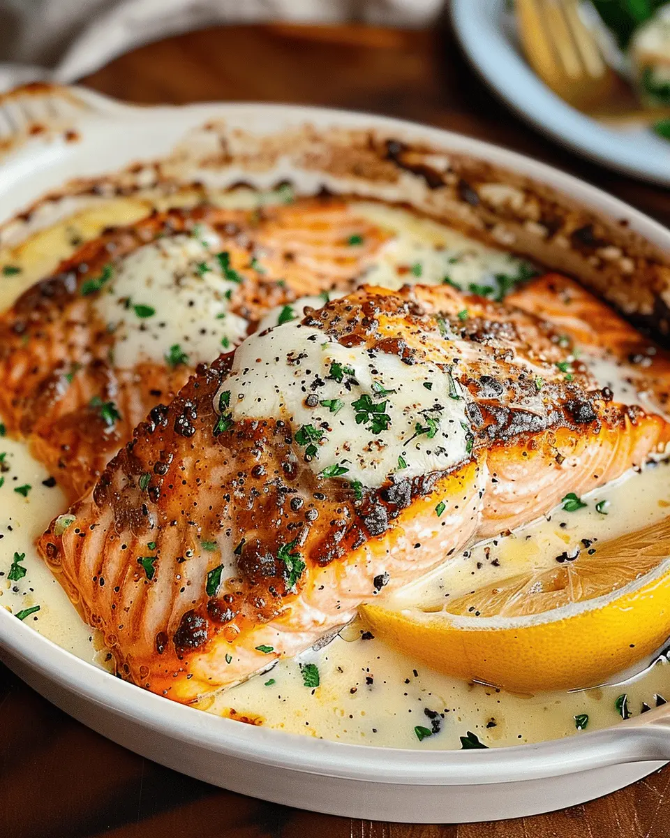 Baked Boursin Salmon