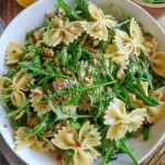 Bright and Zesty Lemon Arugula Pasta Salad