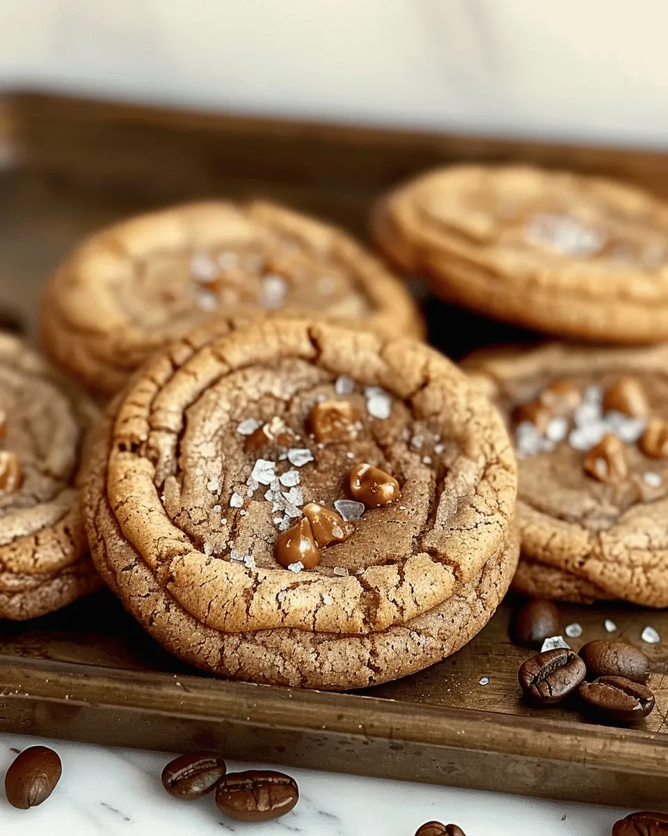 Brown Butter Coffee Toffee Cookies