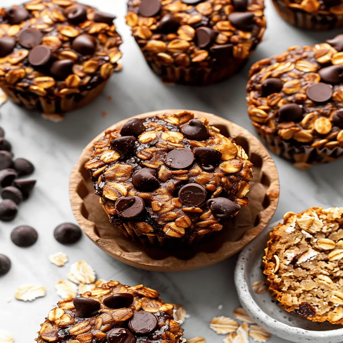 Chocolate Chip Baked Oatmeal Cups