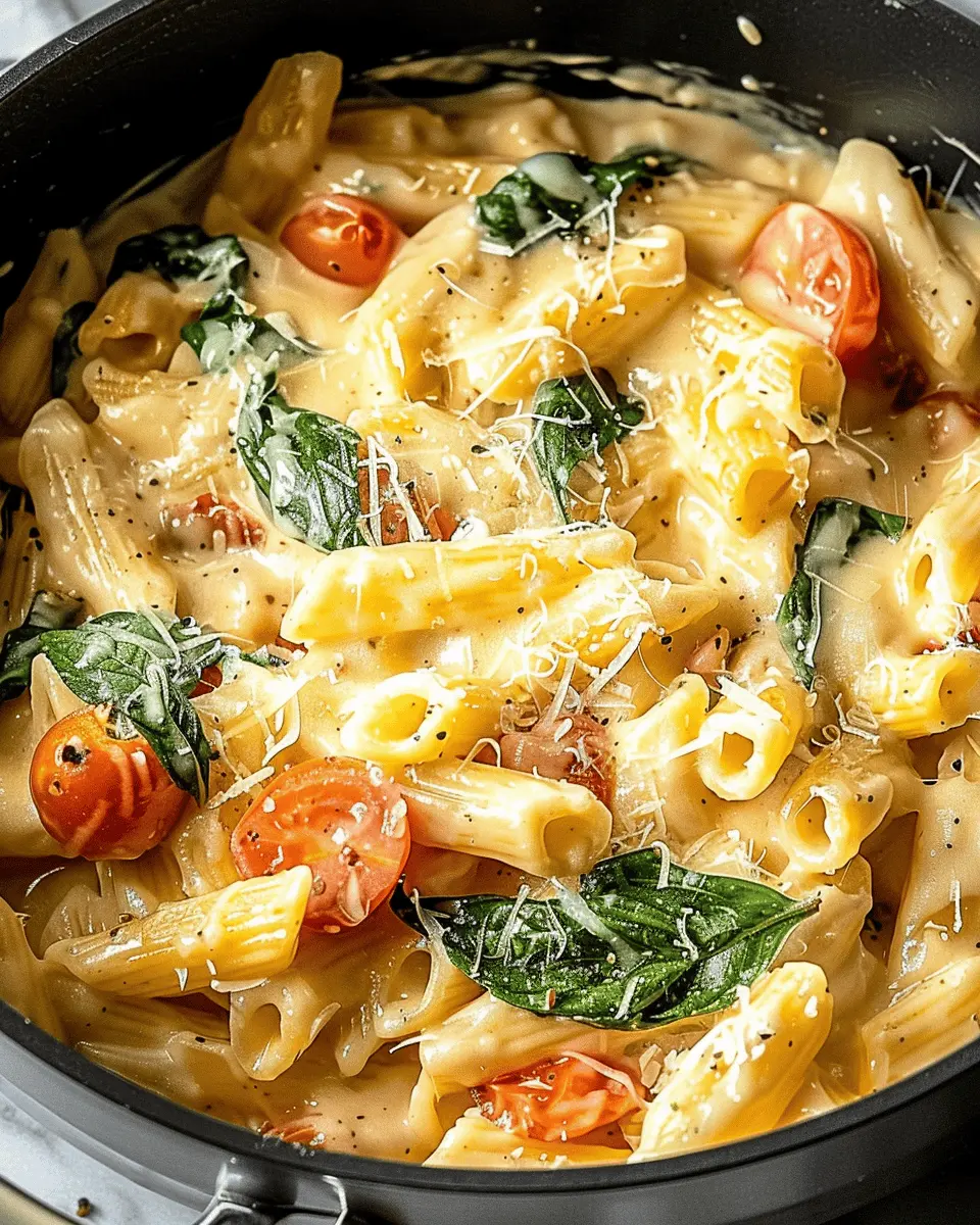 Creamy Basil Tomato Pasta
