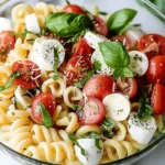 Creamy Caprese Pasta Salad