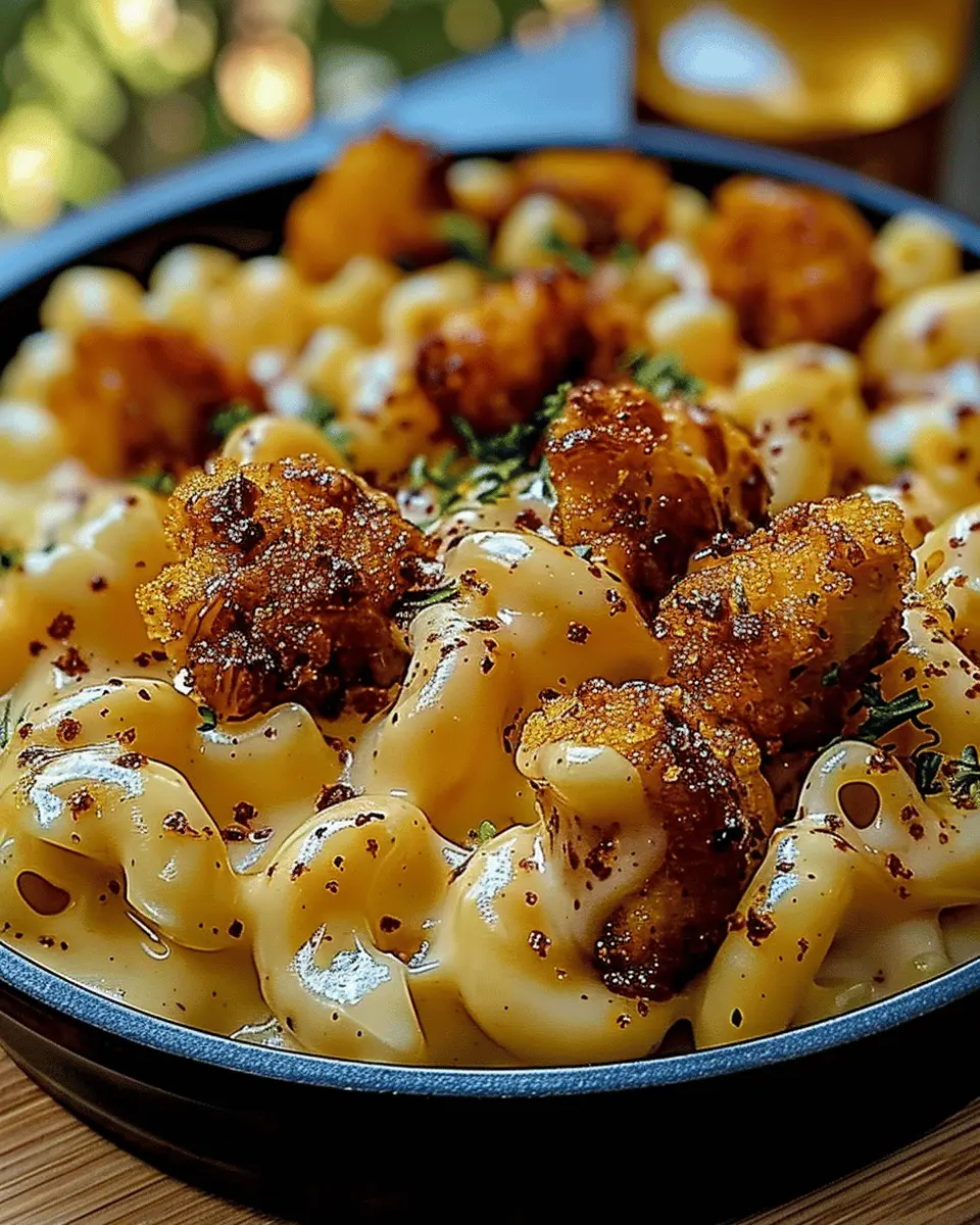 Creamy Honey Pepper Chicken Mac and Cheese Delight