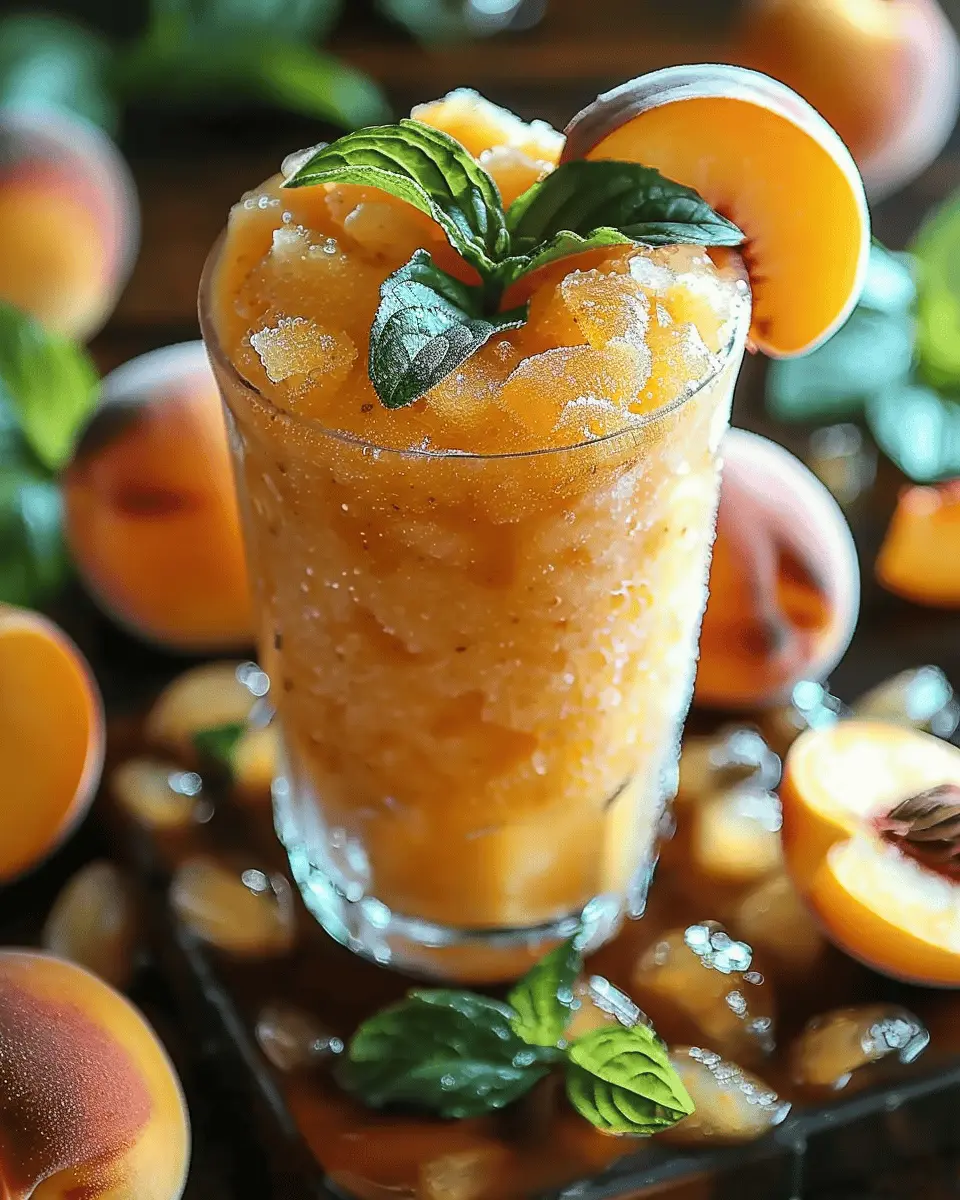 Frozen Peach Lemonade
