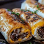 Garlic Butter Beef Cheeseburger Rollups