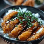 Japanese Katsu Bowls with Tonkatsu Sauce