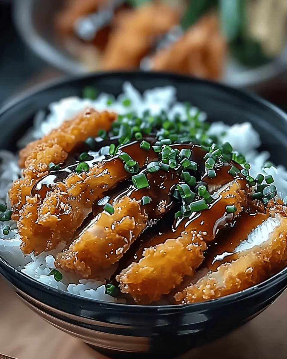 Japanese Katsu Bowls with Tonkatsu Sauce