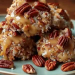No-Bake Coconut Pecan Praline Cookies