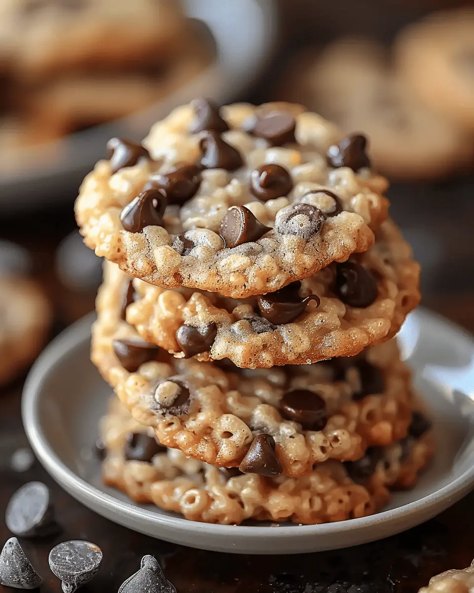 Rice Krispie Chocolate Chip Cookies