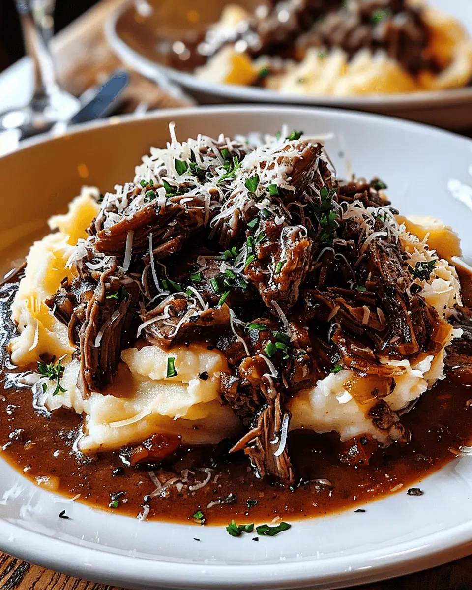 Short Rib Ragu with Parmesan Mashed Potatoes