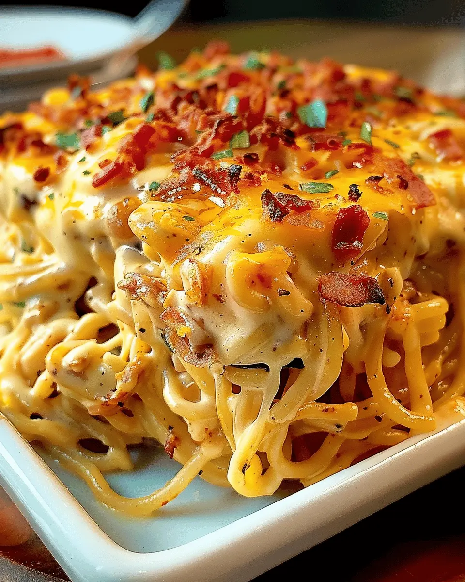 Southern Cheesy Chicken Spaghetti Casserole