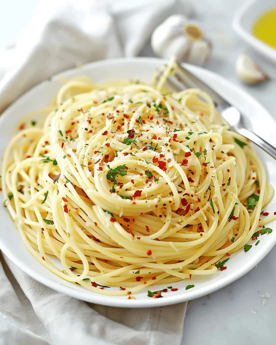 Spaghetti with Garlic and Oil (Aglio E Olio)