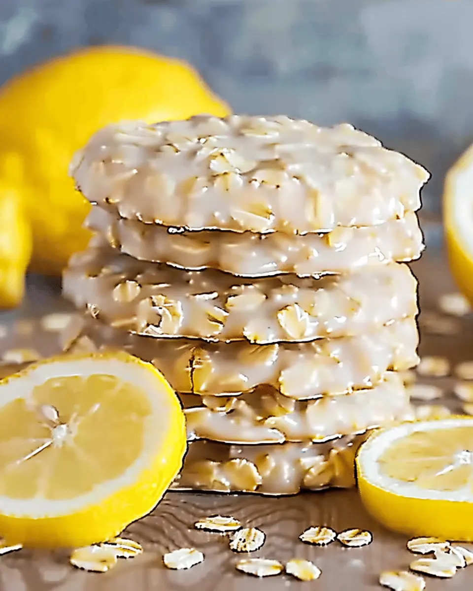 Lemon Oatmeal No-Bake Cookies