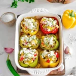 Greek Chicken Stuffed Peppers