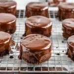 Mini Chocolate Cakes with Marshmallow Filling and Chocolate Coating