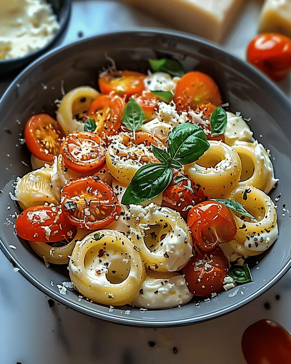 Roasted Tomato and Garlic Ricotta Pasta