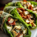 Pesto Chicken Lettuce Wraps