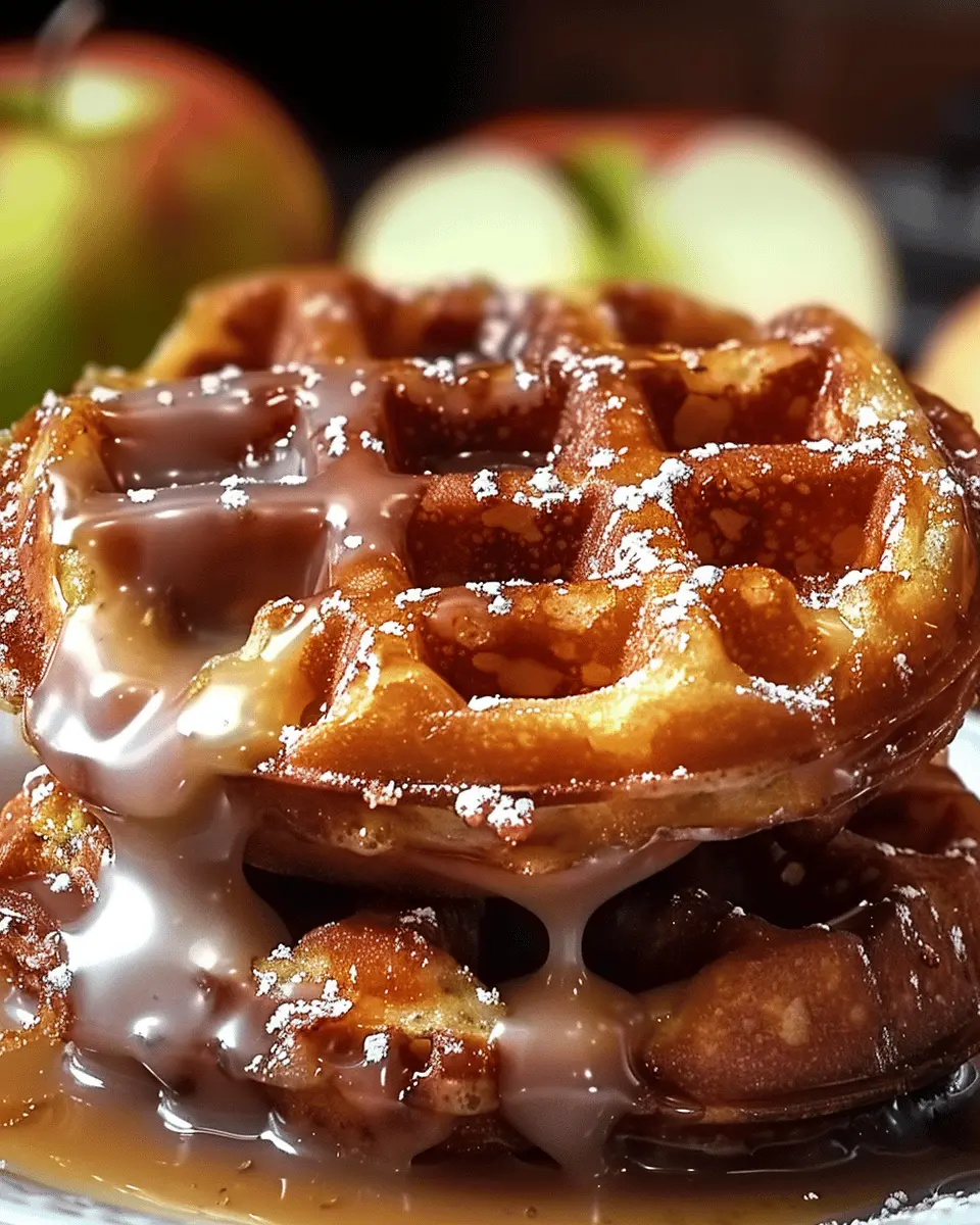Apple Fritter Waffle Donuts