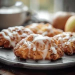 Baked Apple Fritters with Glaze