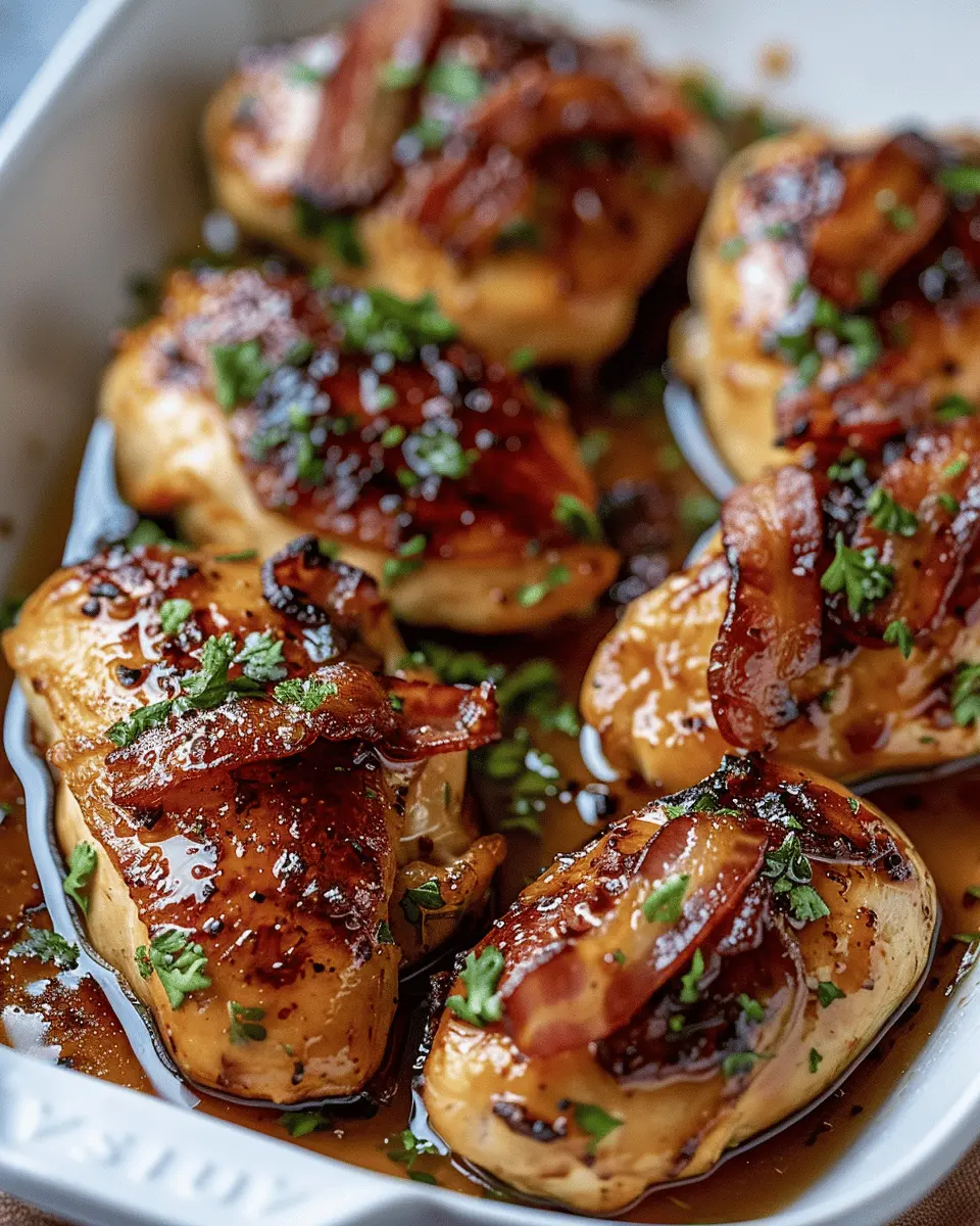 Maple Garlic Bacon Chicken