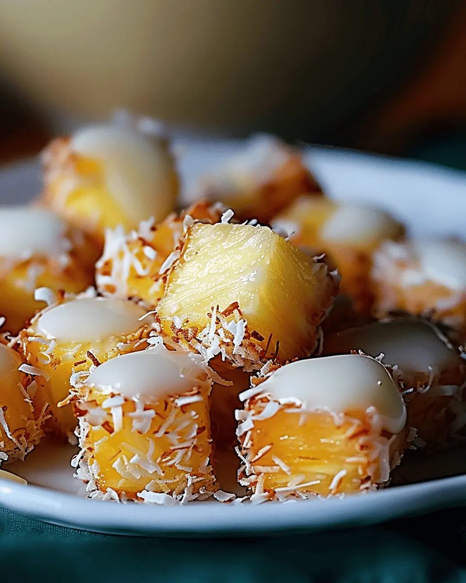 Coconut Pineapple Bites