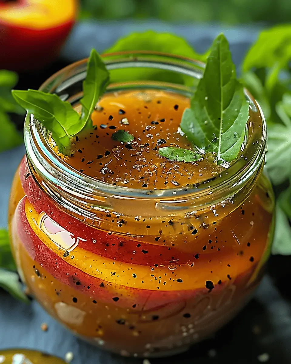 Peach Honey Dijon Balsamic Vinaigrette