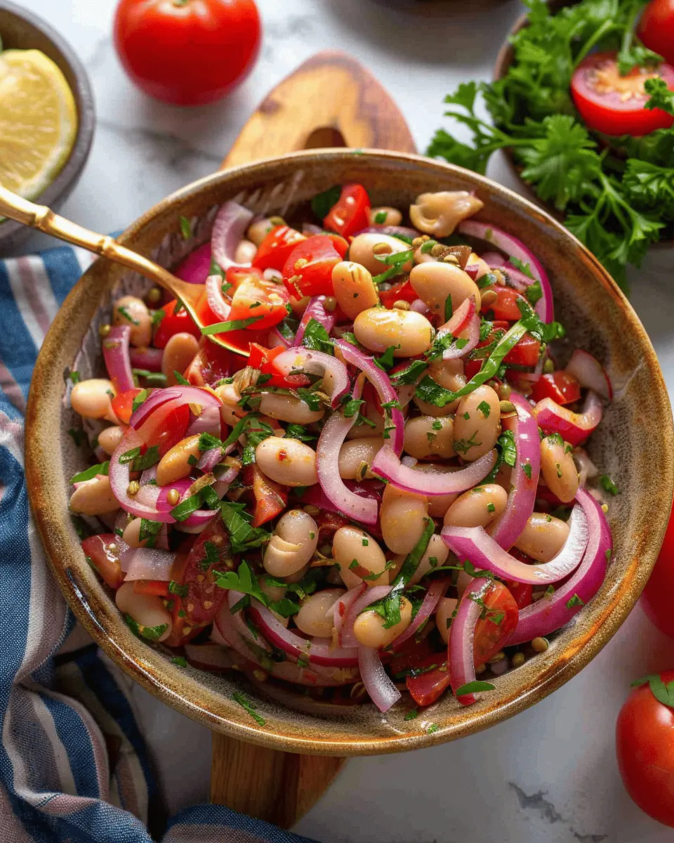 Piyaz (Turkish White Bean Salad)