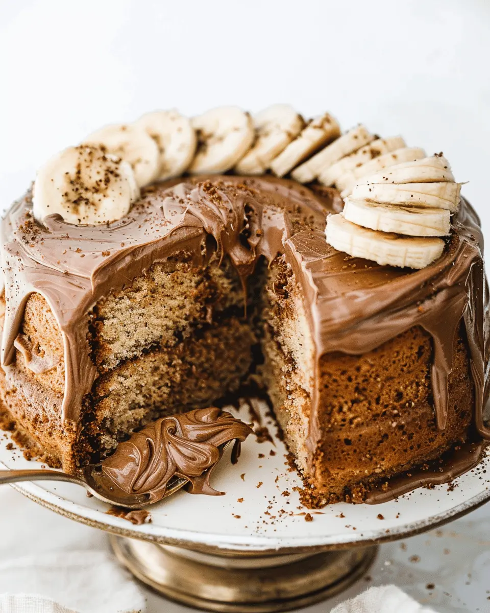 Banana Cake with Nutella