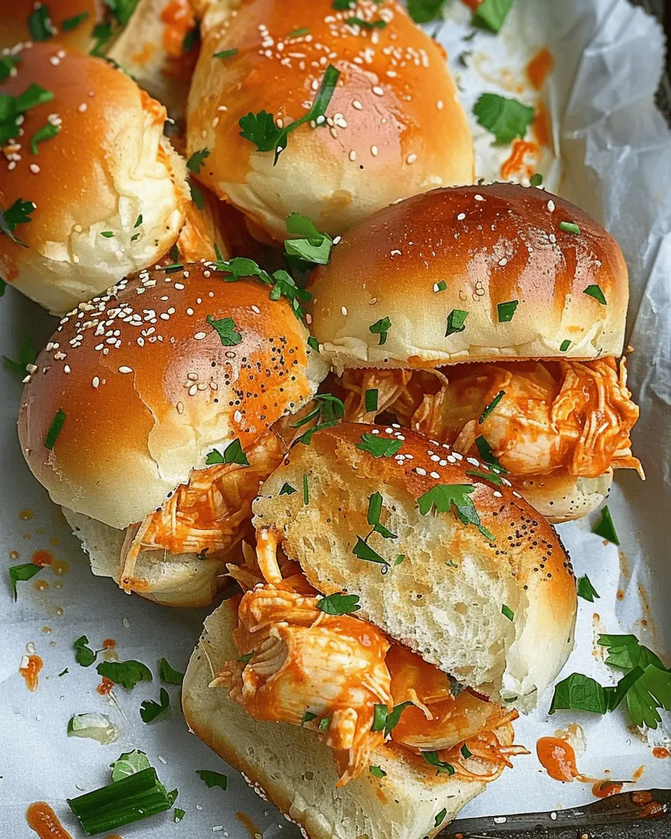 Spicy Buffalo Chicken Sliders
