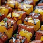 Hawaiian Ham and Pineapple Skewers