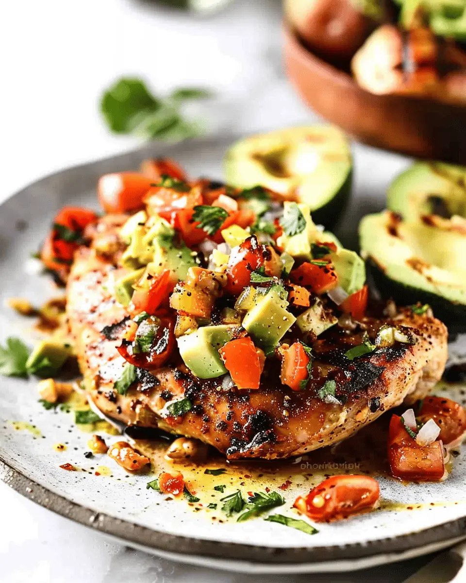 Fiesta Lime Chicken Recipe with Avocado