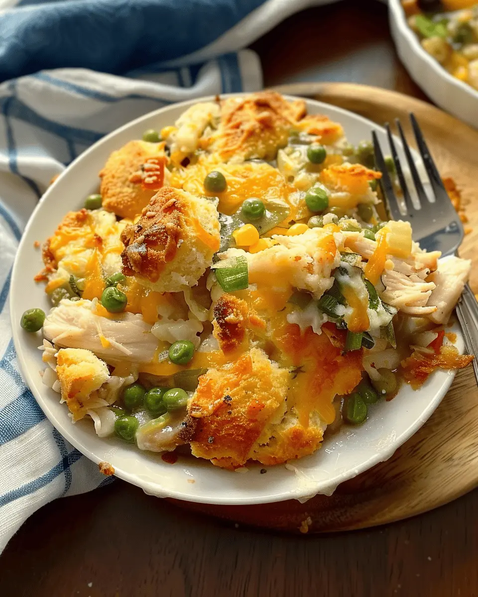 Chicken & Biscuit Dinner Cobbler