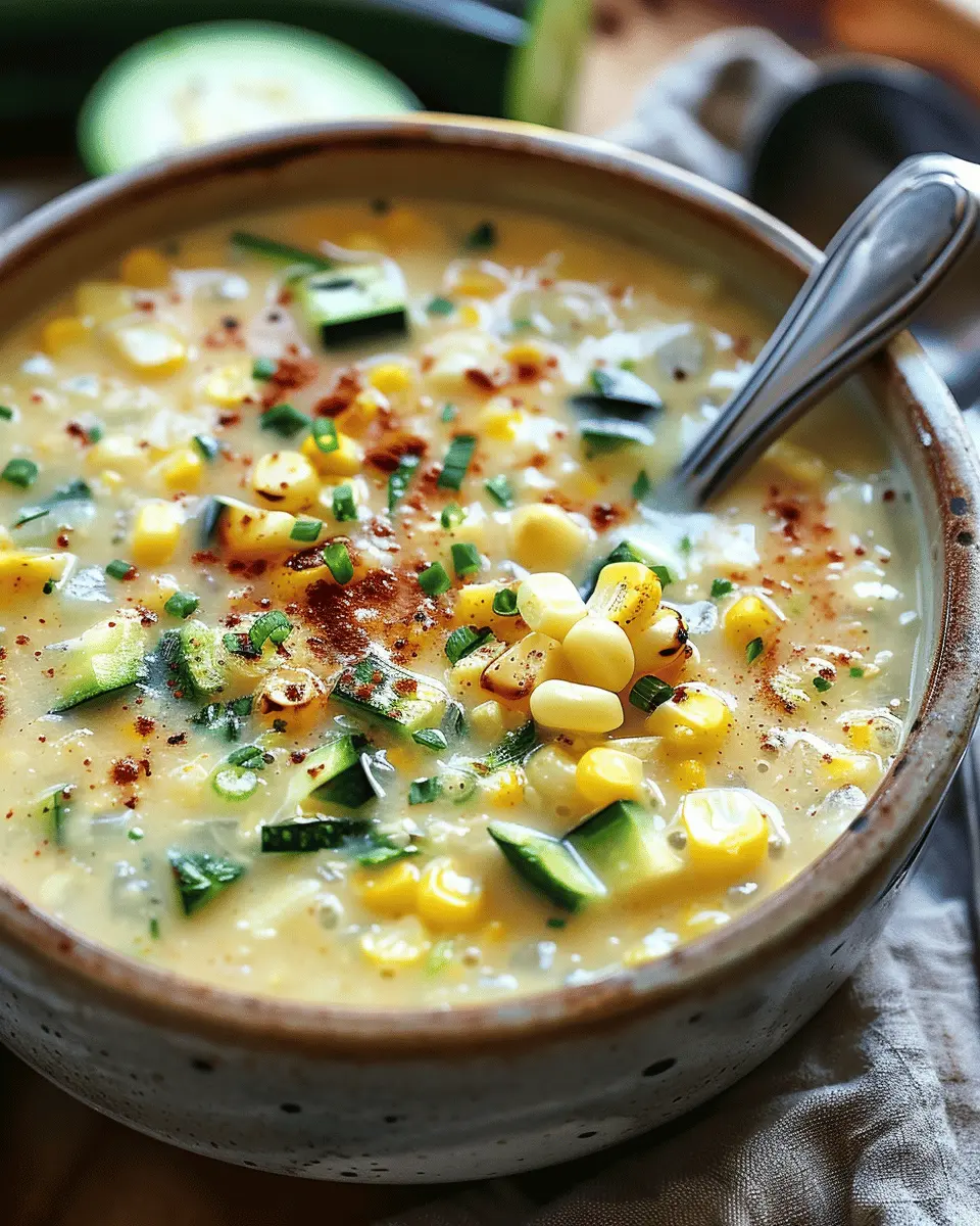 Summer Corn and Zucchini Chowder